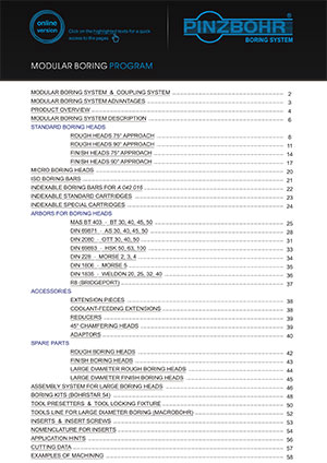 Каталог PINZBOHR: инструментальная оснастка